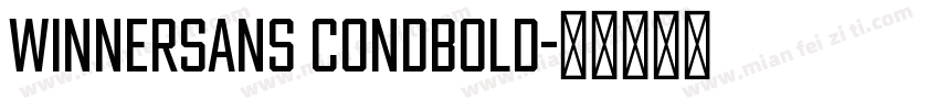 WinnerSans CondBold字体转换